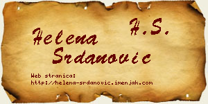 Helena Srdanović vizit kartica